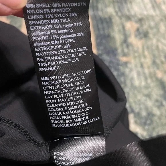 White House Black Market Aura‎ Black Sleeveless Sculpting Sheath Dress Size 4 - Picture 8 of 13